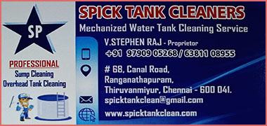 SPICK TANK CLEANERS in Chennai