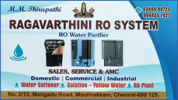 RAGAVARTHINI RO SYSTEM in chennai