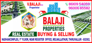 Balaji Properties in tiruvallur
