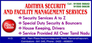 Adithya Security & Facility Management Services in chengalpattu