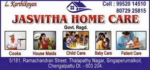 Jasvitha Home Care in chengalpattu