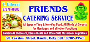 Friends Catering Service in ooty
